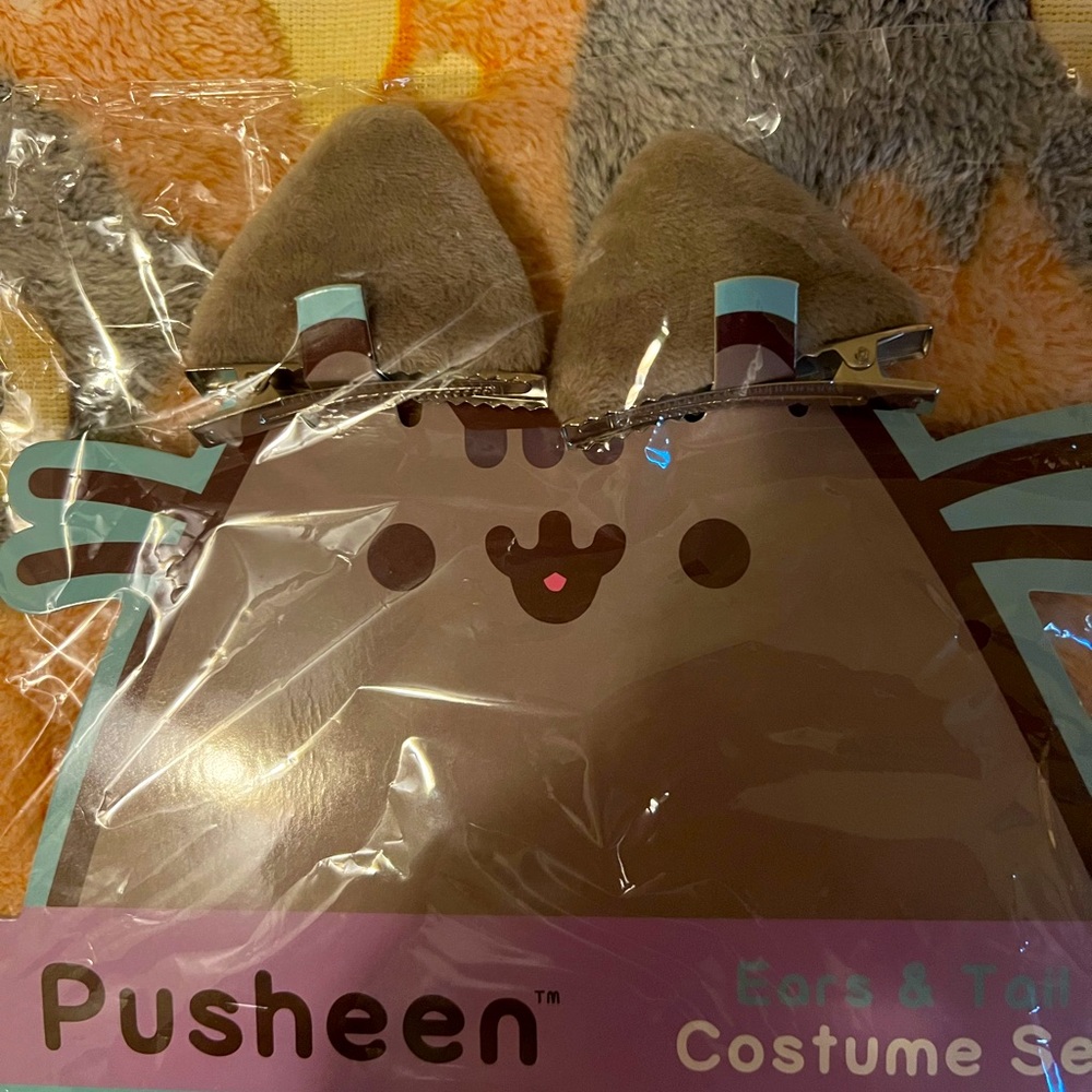Rare Plush Pusheen Ears and Tail Costume! 🐈‍⬛ 🎃
